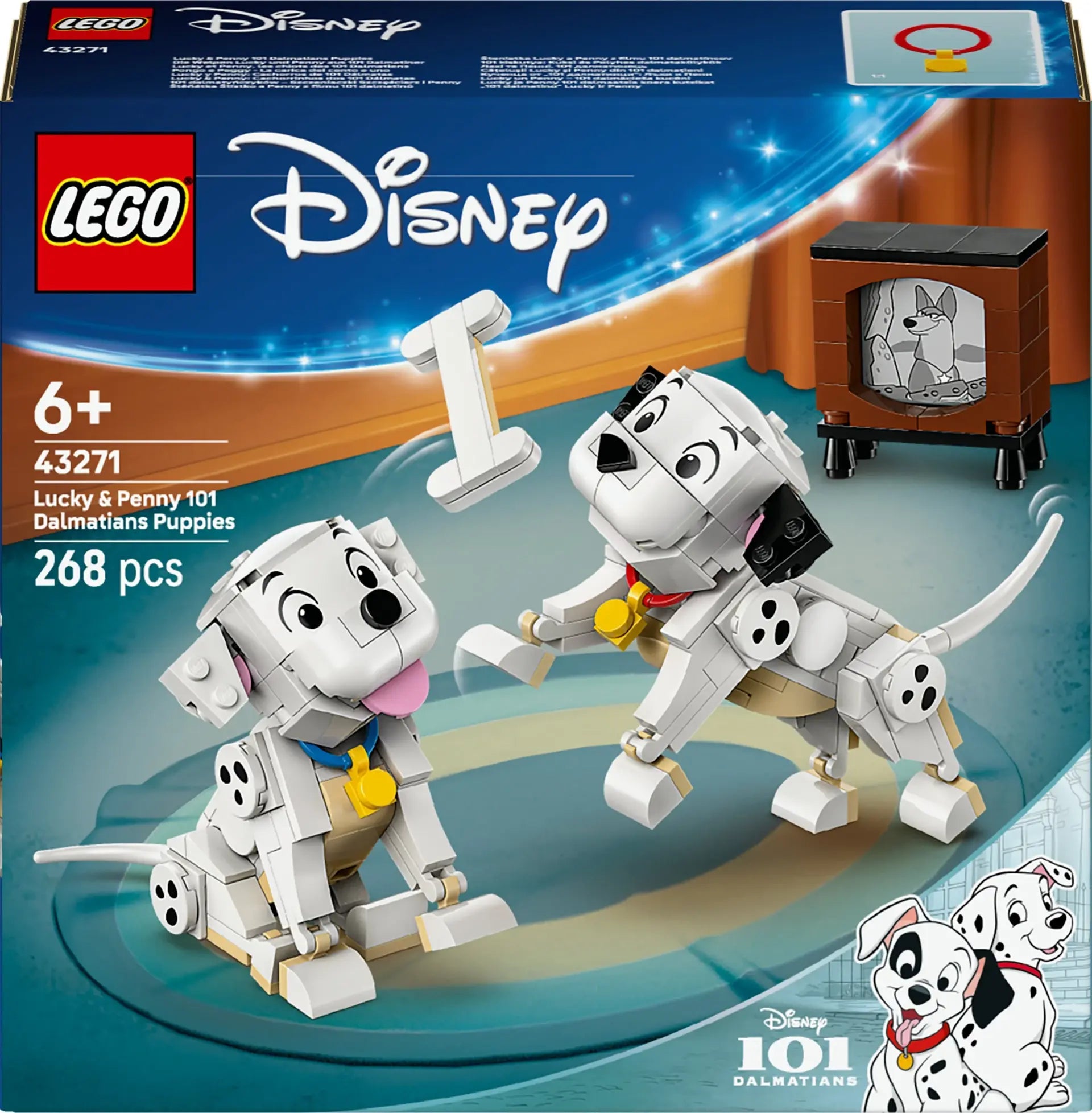 das haus der 101 dalmatiner spielzeug LEGO Disney Classic 101 Dalmatiner – Lucky och Penny 43271 – Speltrollet