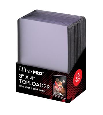 Ultra Pro Ultra Clear Colored Border 3" x 4" Toploader (25-pack)