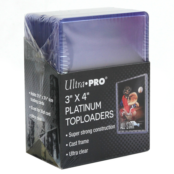 Ultra Pro ULTRA CLEAR PLATINUM 3" x 4" Toploader (25-pack)