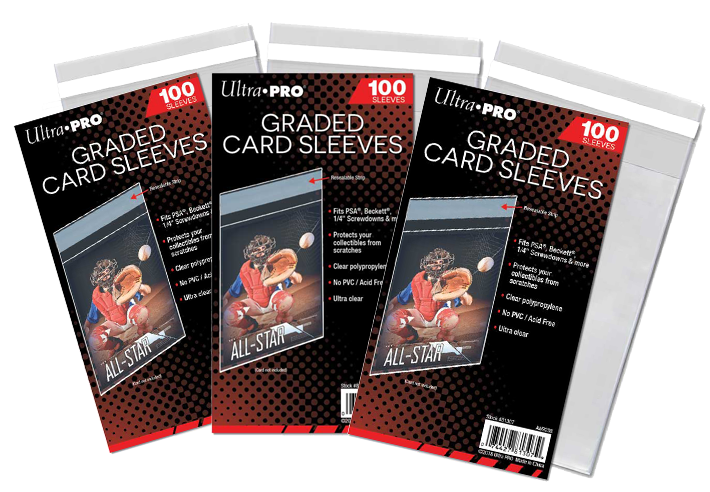 Plastic Sports Card Sleeves PRO SAFE 3000 Graded Card Sleeves 100 Pack, Resealable Team Bags Standard Size, Acid-Free Plastic Sports Card Sleeves PRO SAFE 3000 Graded Card Sleeves 100 Pack, Resealable Team Bags Standard Size, Acid-Free