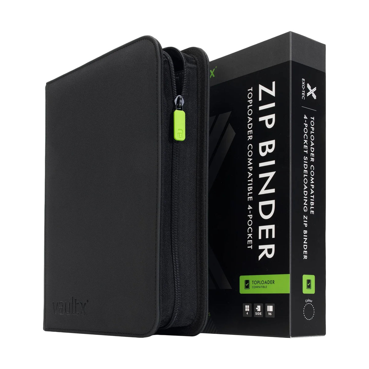 Vault X 4-Pocket Exo-Tec Toploader Zip Binder (96 kort)