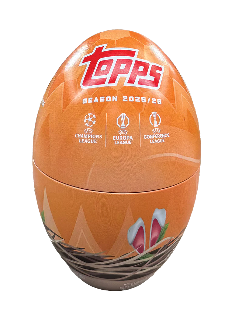 Topps UEFA Club Competitions 2025-26 Spring Tin Easter Egg