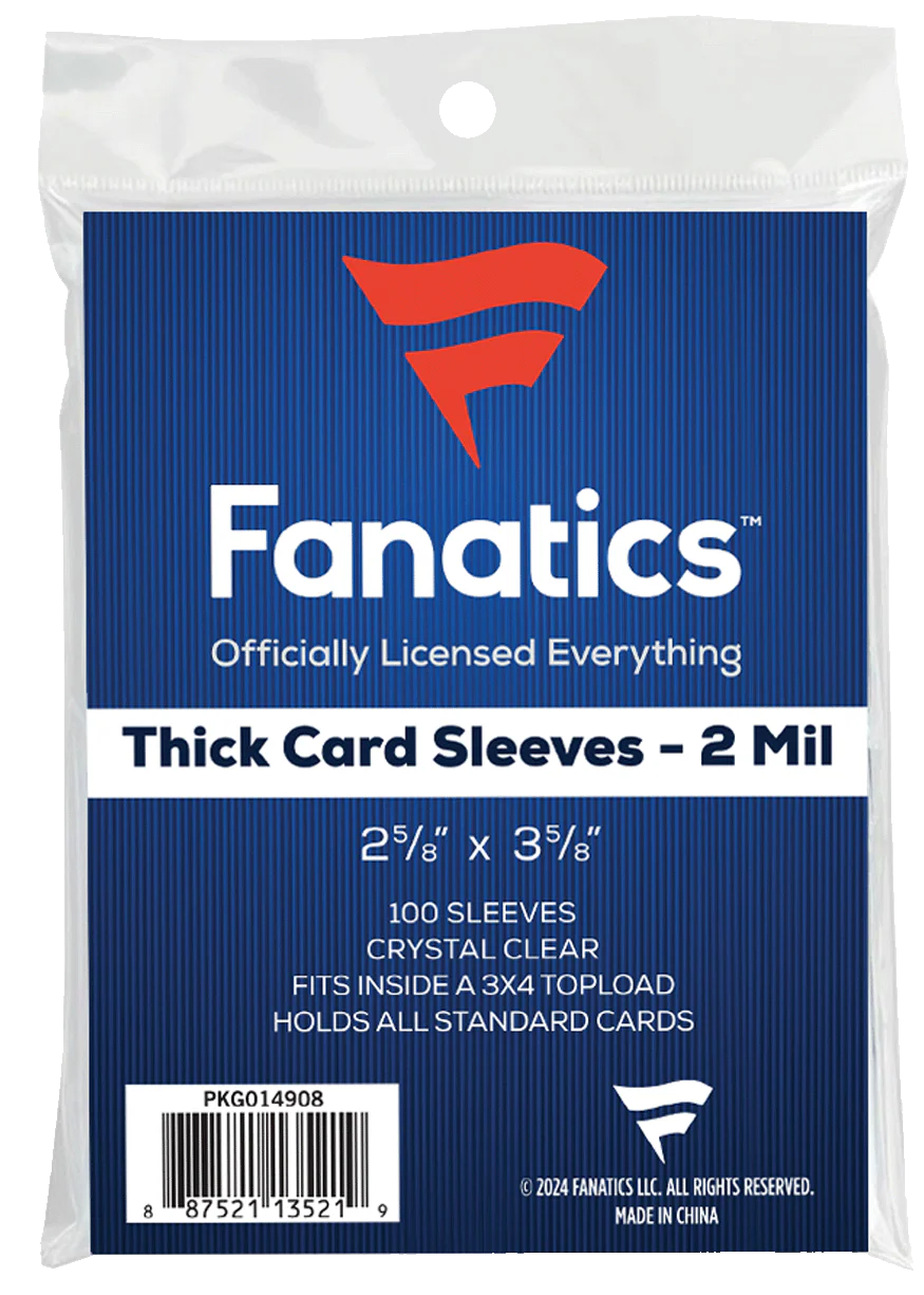 Topps Fanatics Collectibles Thick Soft Sleeves / Penny Sleeves (100-pack)