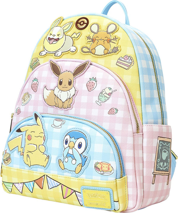 Loungefly Pokemon Cafe Triple Pocket Ryggsäck