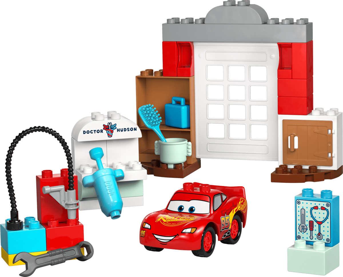 LEGO DUPLO Disney McQueens besök i Docs garage 10456