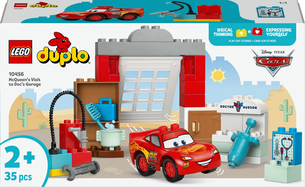 LEGO DUPLO Disney McQueens besök i Docs garage 10456