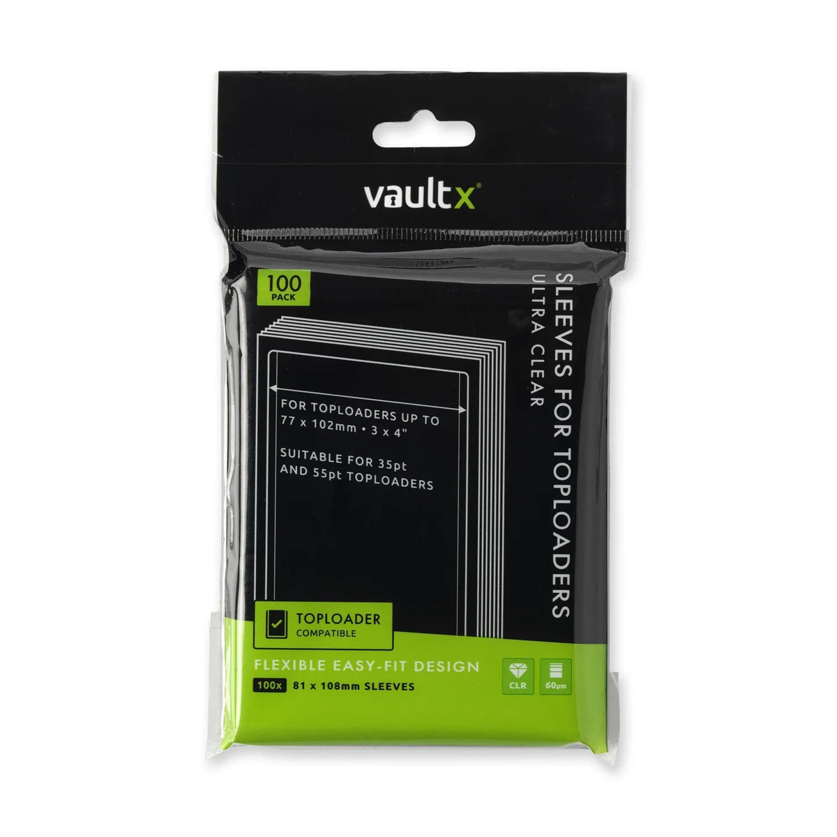 Vault X Soft Sleeves for Toploaders (100st)
