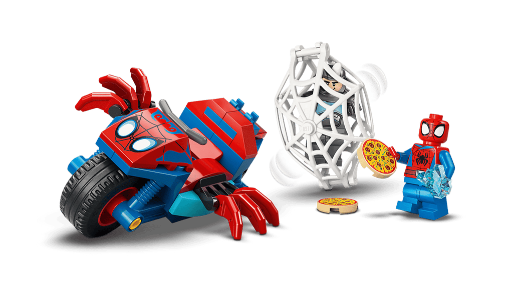 LEGO Marvel Spidey på sin motorcykel mot Rhino 11206