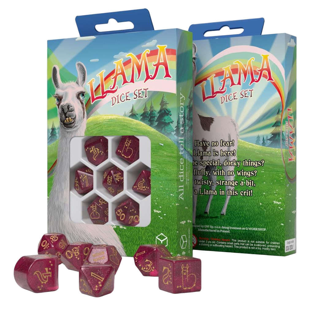 Q Workshop - Llama Dice Set: Puffy - Tärningar