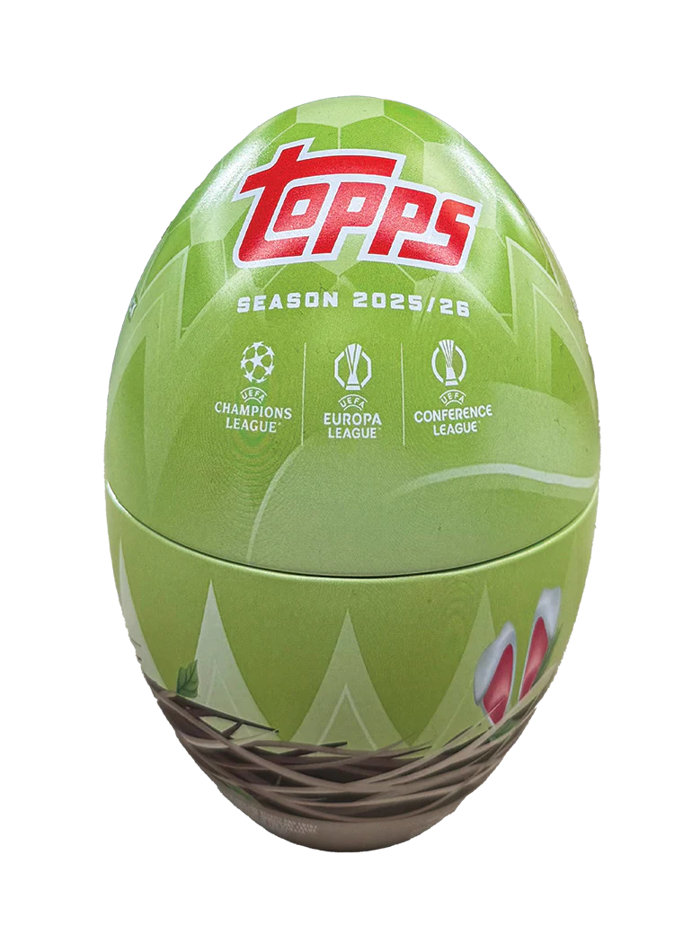 Topps UEFA Club Competitions 2025-26 Spring Tin Easter Egg