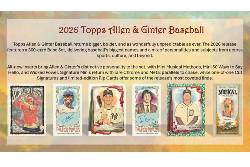Topps Allen & Ginter Baseball Hobby Box 2026