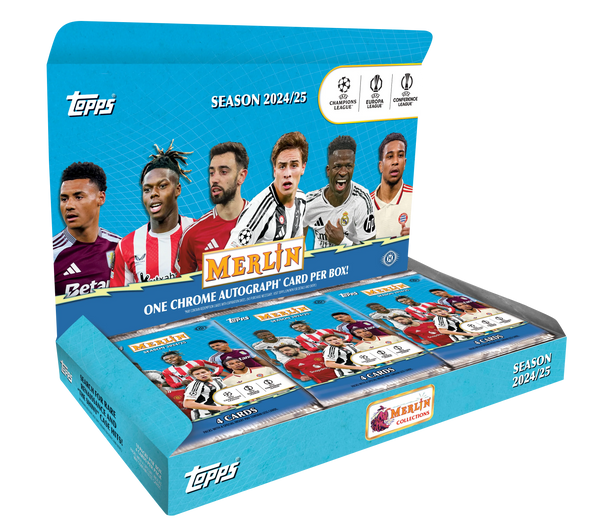 TOPPS 2024-25 Topps Merlin UCC Hobby Box - Fotbollskort