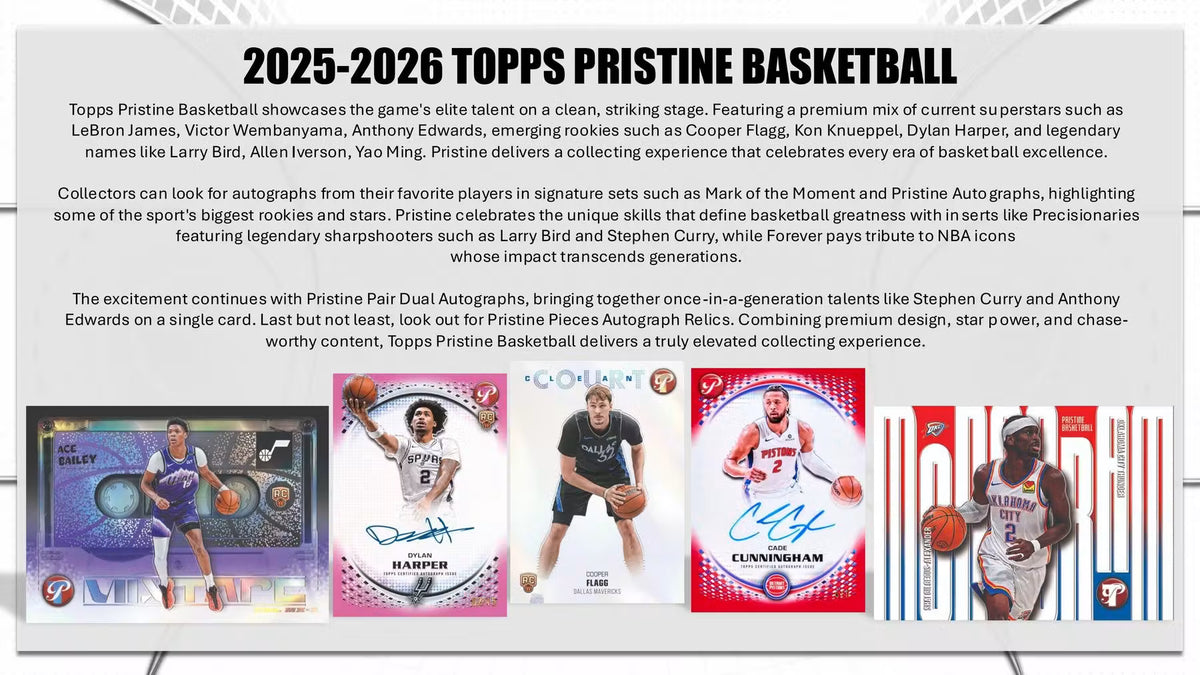 Topps Pristine Basketball Hobby Box 2025/26
