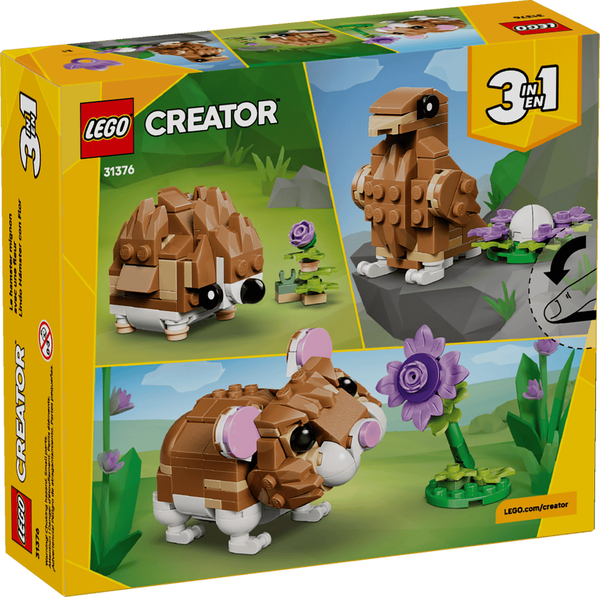 LEGO Creator Söt hamster med blomma 31376