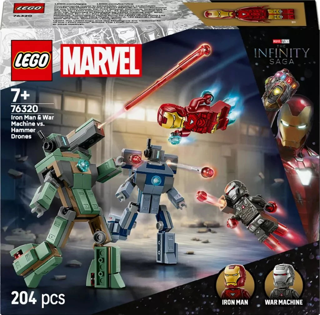LEGO Marvel Iron Man & War Machine mot Hammer Drones 76320