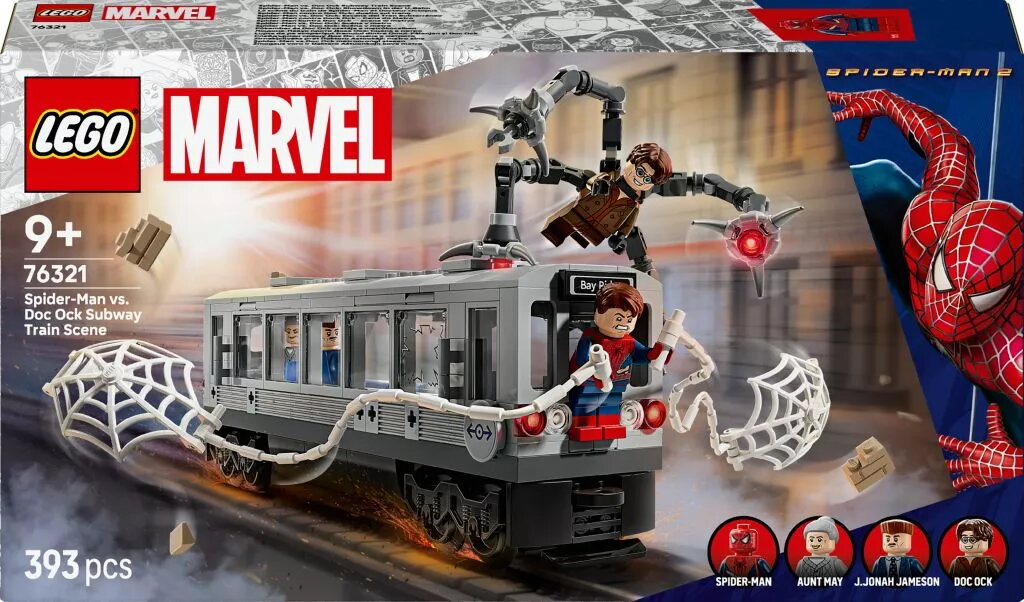 LEGO Marvel Spider-Man mot Doc Ock: tunnelbanescenen 76321