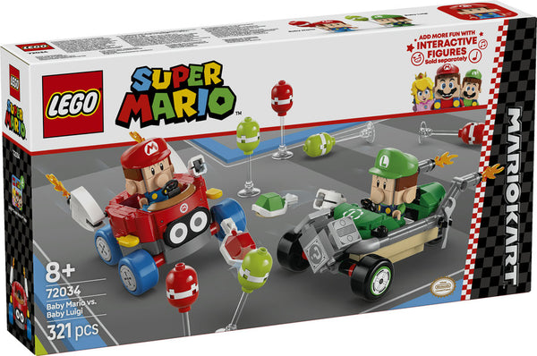 LEGO Super Mario Mario Kart – Baby Mario mot Baby Luigi 72034