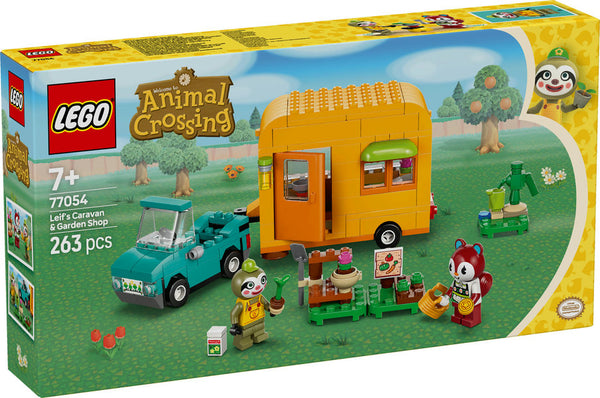 LEGO Animal Crossing Leif med Husvagn och Trädgårdsbutik 77054