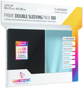 Gamegenic Just Sleeves - Prime Double Sleeving Pack Clear/Black (2x100 Sleeves)