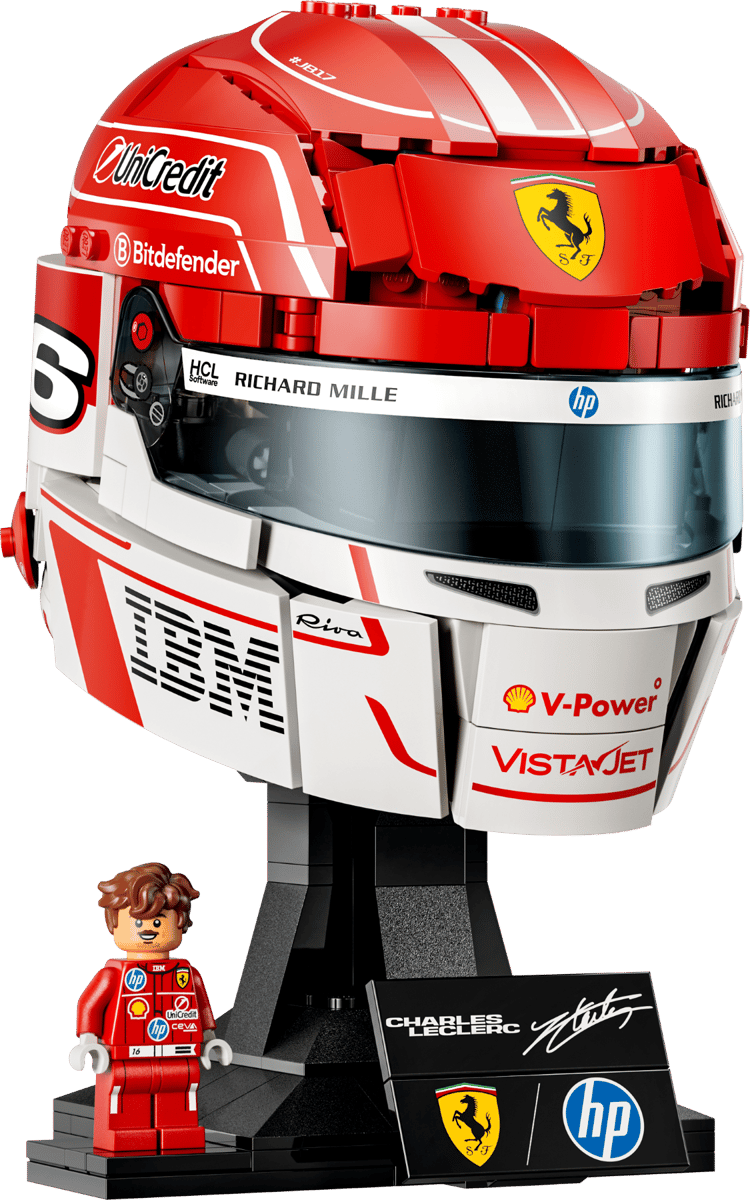 LEGO Editions Formula 1 Scuderia Ferrari HP Charles Leclerc hjälm 43014