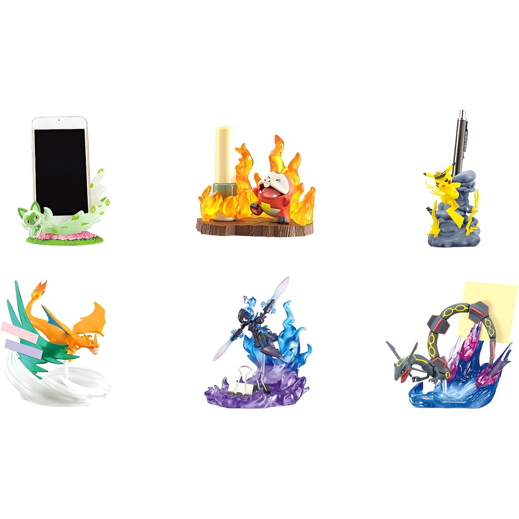 Re-Ment Pokemon Desk Battle On Desk Figure Collection figur