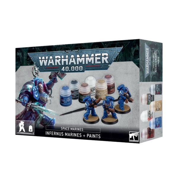 Warhammer 40K - Inferus Space Marines + Paints Set