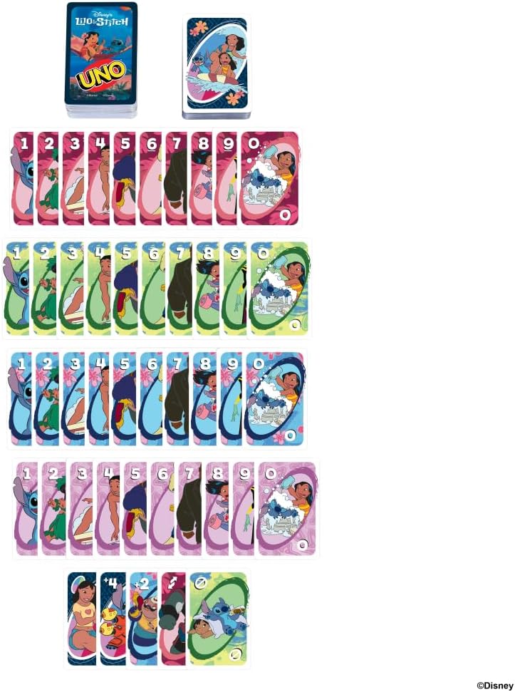 Mattel JCC10 UNO Disney Lilo And Stitch Card Game