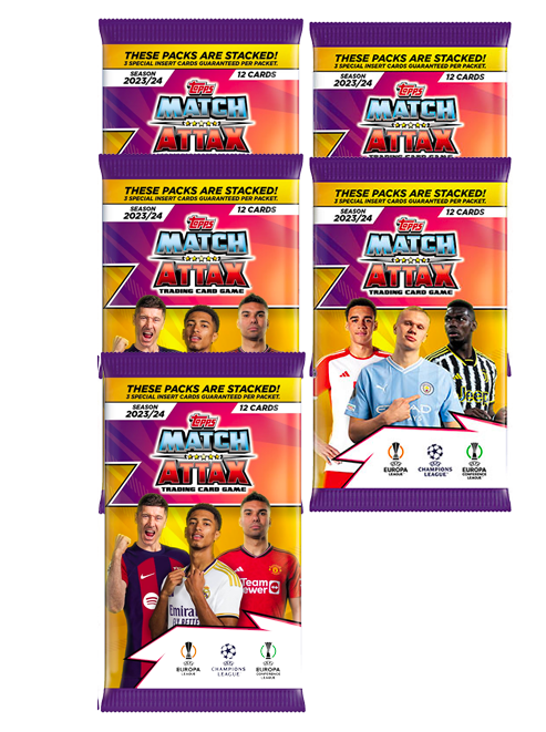 5st TOPPS Match Attax Champions League Boosters - Fotbollskort