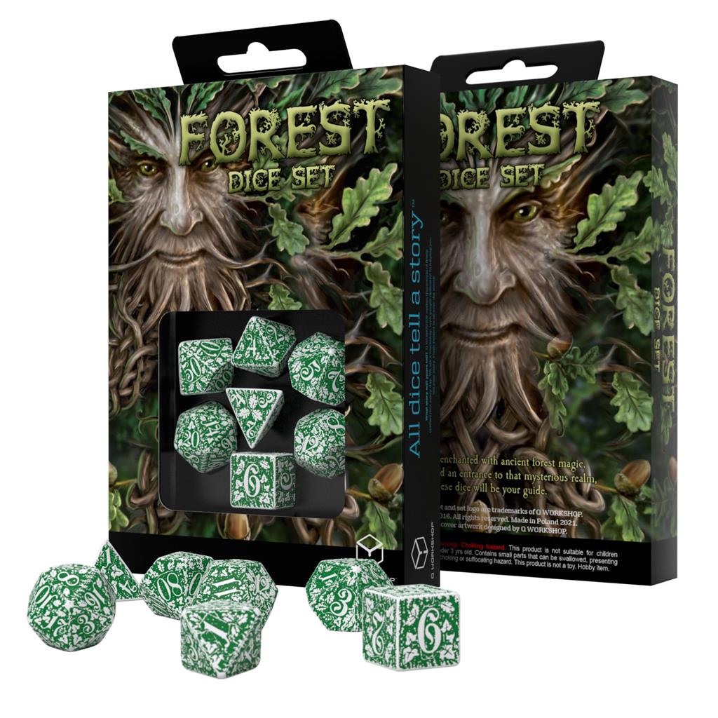 Q Workshop - Forest Dice Set: Tundra - Tärningar