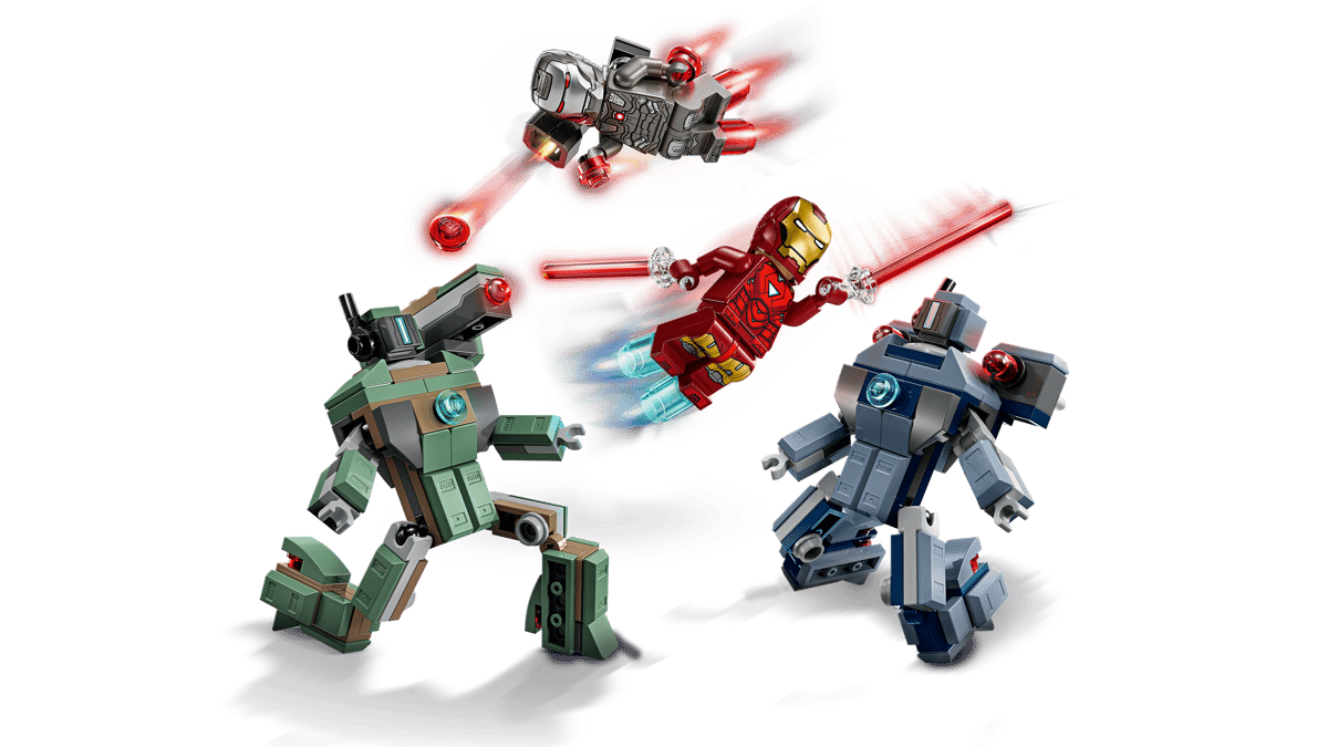 LEGO Marvel Iron Man & War Machine mot Hammer Drones 76320