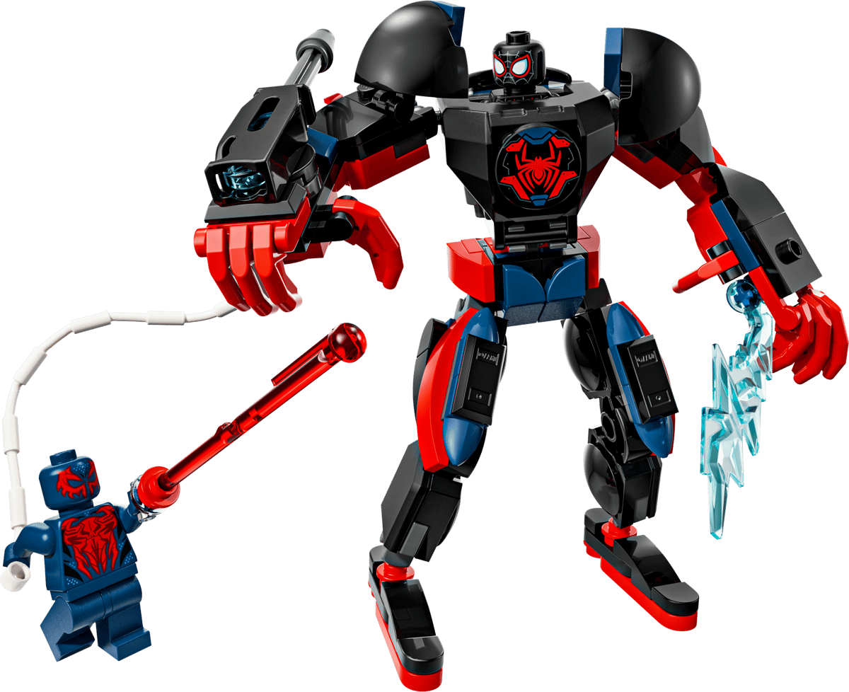 LEGO Marvel Miles Morales robot mot Spider-Man 2099 76337