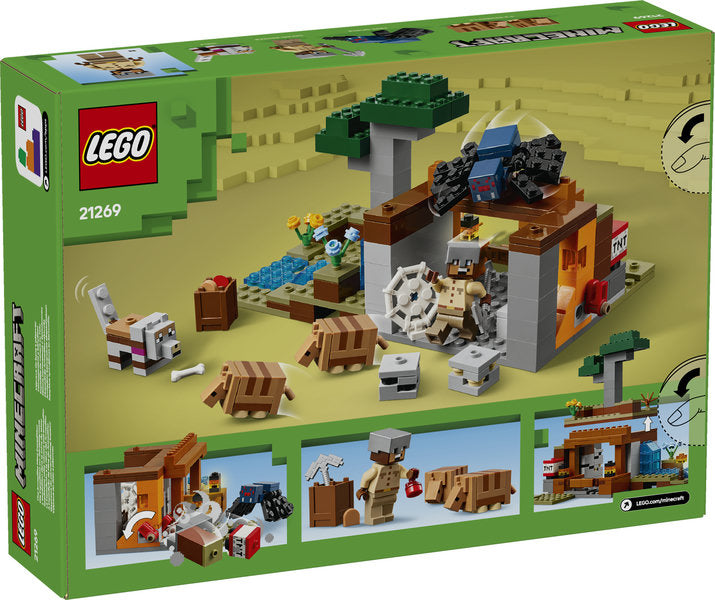 LEGO Minecraft Expeditionen till Bältdjursgruvan 21269