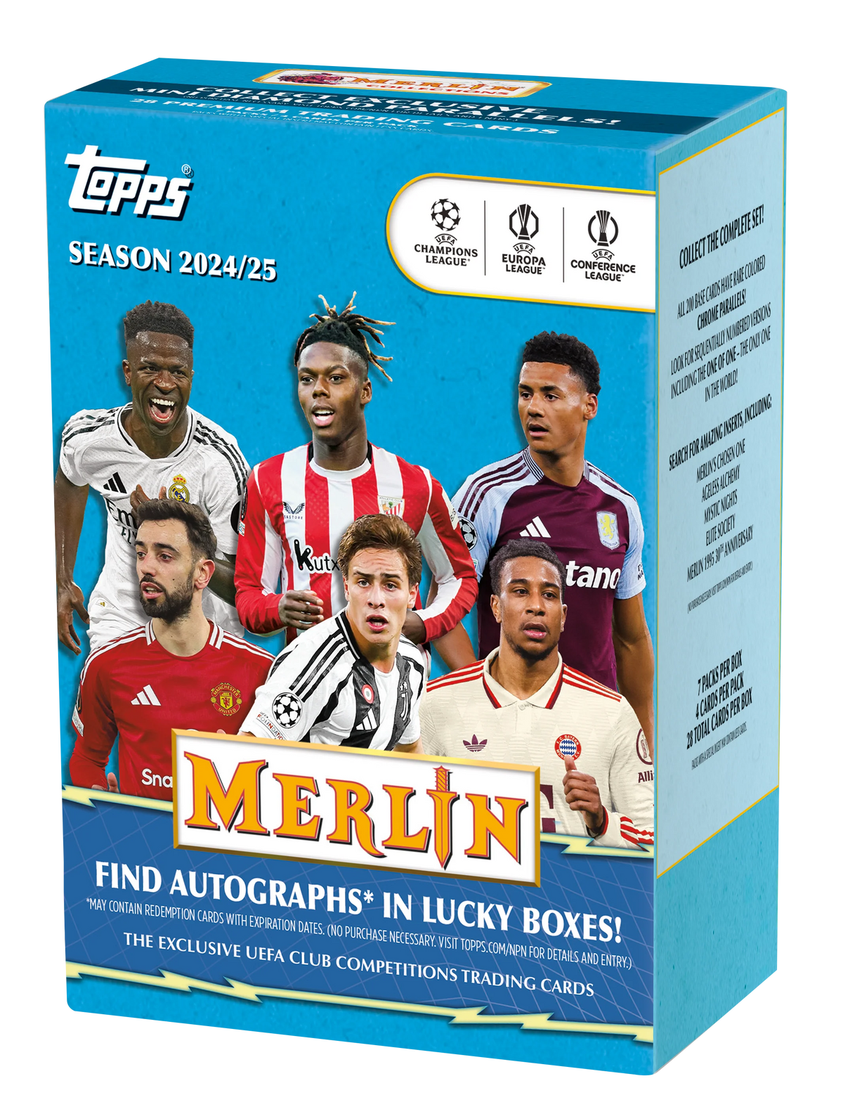 TOPPS 2024-25 Topps Merlin UCC Value Box - Fotbollskort