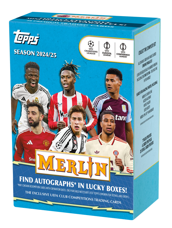 TOPPS 2024-25 Topps Merlin UCC Value Box - Fotbollskort