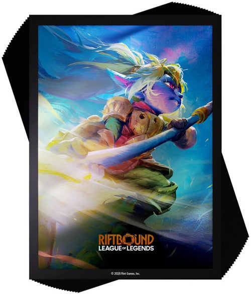Riftbound: League of Legends TCG - Unleashed Art Sleeves Poppy, Keeper of the Hammer (100 Sleeves)