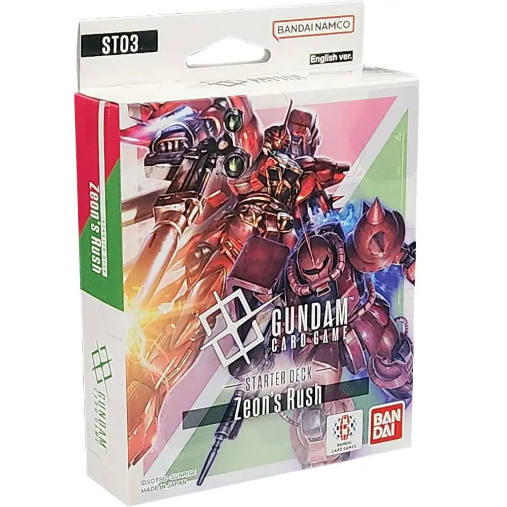 Gundam Card Game - Zeon's Rush Starter Deck ST03 (Red & Green)
