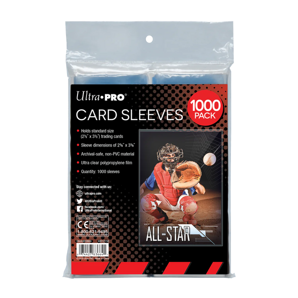 Ultra Pro Standard Sleeves - Regular Soft Card (1000 pack)
