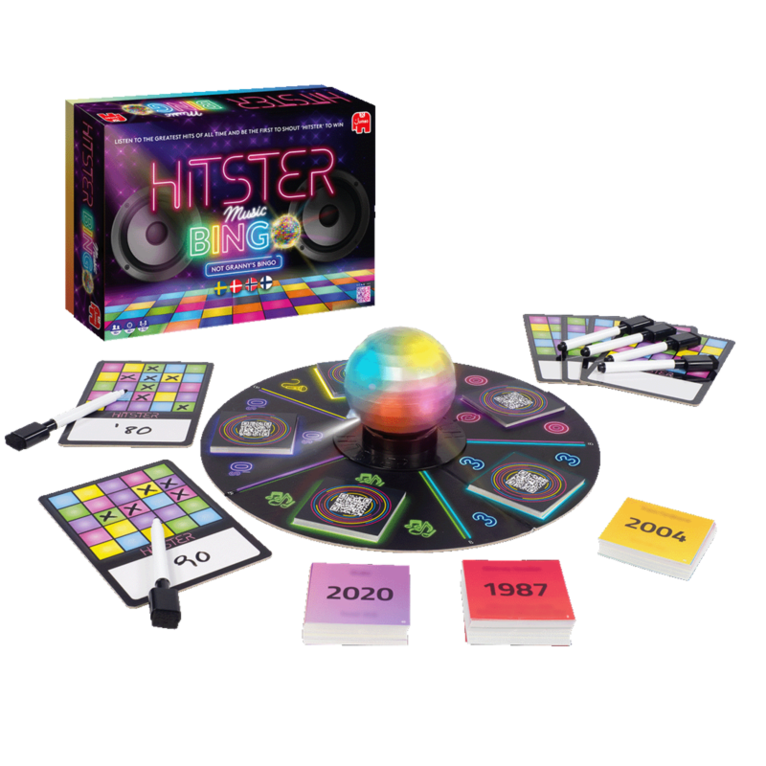 Hitster - Bingo (Nordisk) – Musikquiz med partykänsla