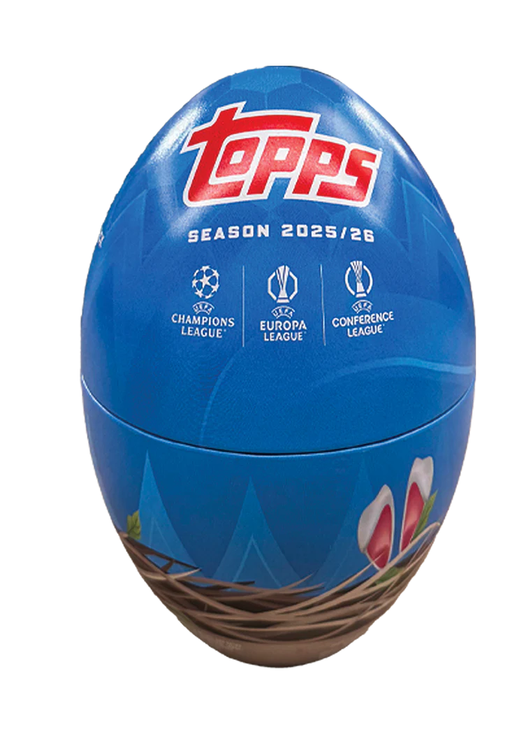 Topps UEFA Club Competitions 2025-26 Spring Tin Easter Egg