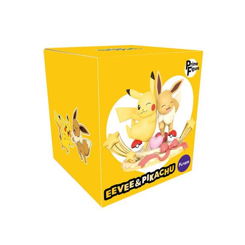 Pokemon Funism Prime Figure Eevee And Pikachu Party 20cm