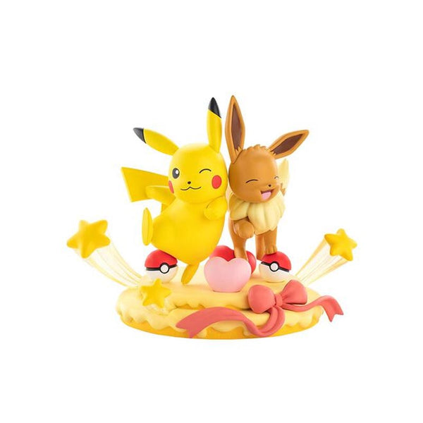 Pokemon Funism Prime Figure Eevee And Pikachu Party 20cm
