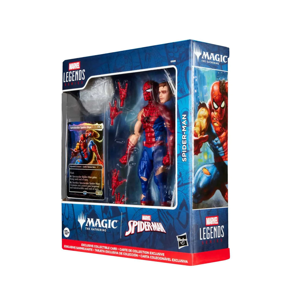 Marvel Legends Magic: The Gathering Action Figure Battle-Damaged Spider-Man (plus Exclusive Foil Card)