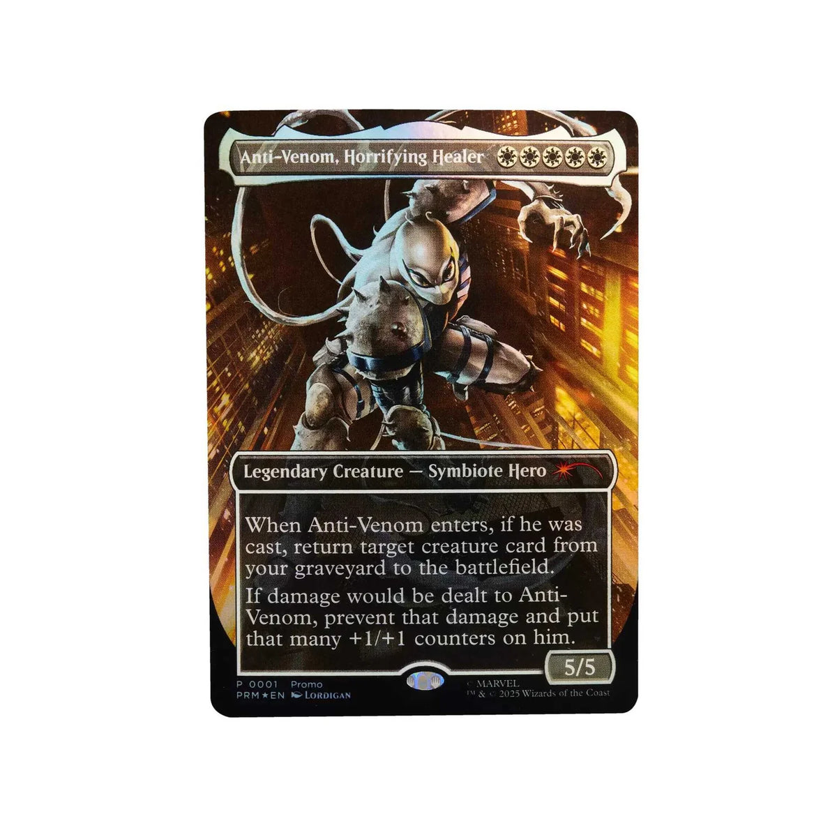 Marvel Legends Magic: The Gathering Action Figure Agent Anti-Venom (plus Exclusive Foil Card)