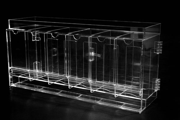 The Acrylic Box - Premium 6 Slot Acrylic Pack Dispenser