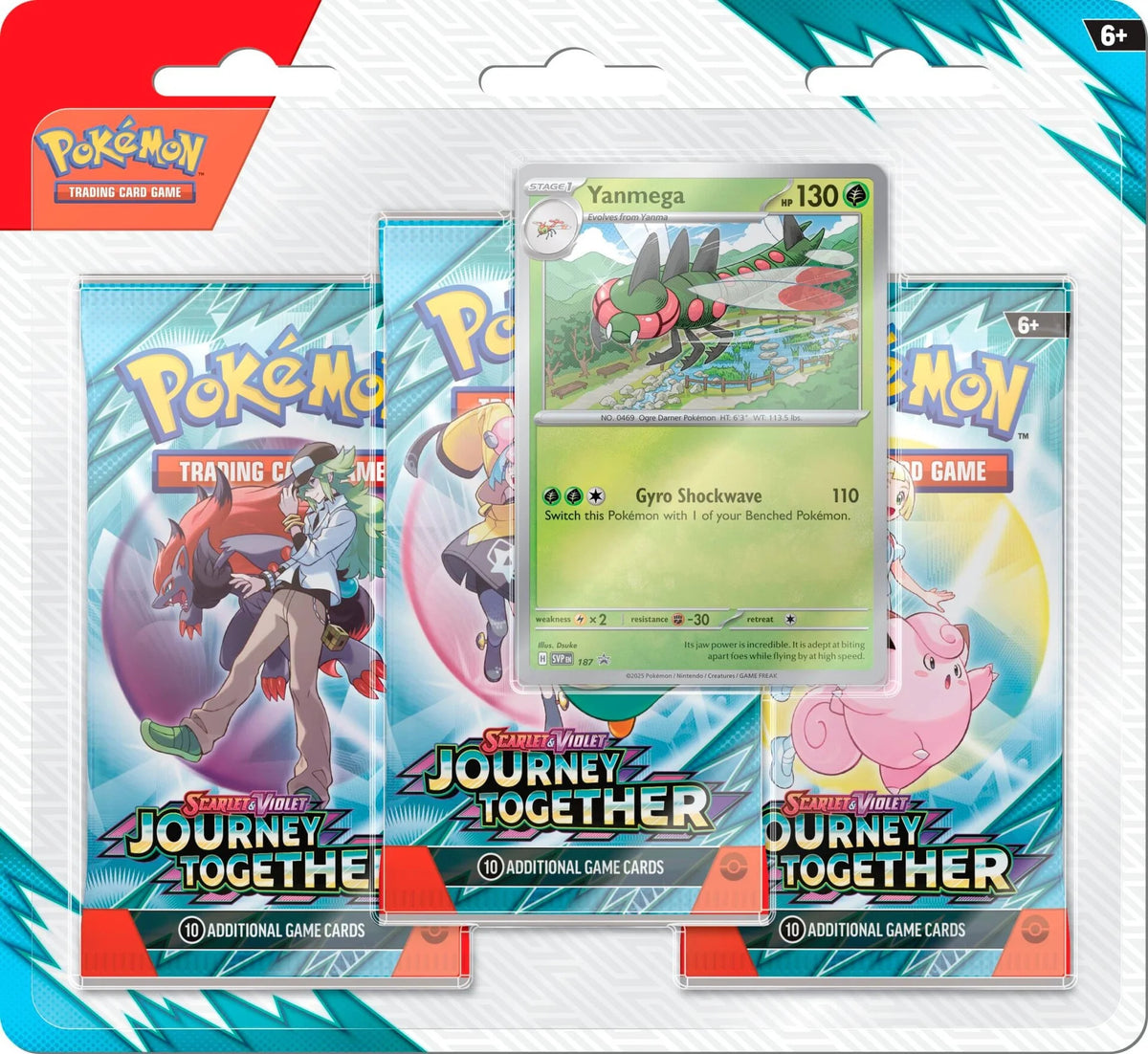 Pokemon Scarlet & Violet 9: Journey Together - 3-pack Booster Blister (Max 1st)