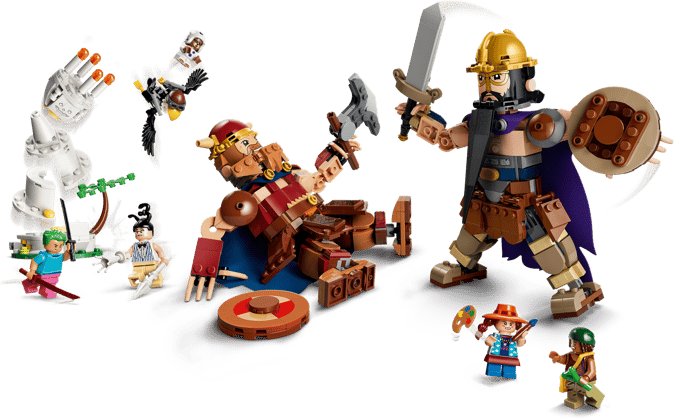 LEGO One Piece Dorry mot Brogy - jättarna i Little Garden 75644