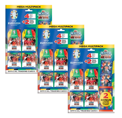 3st Topps Match Attax UEFA Euro 2024 Mega Multipacks