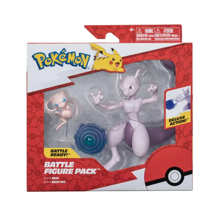 Pokemon Battle Figure Pack – Mew & Mewtwo (Psychic Duo)