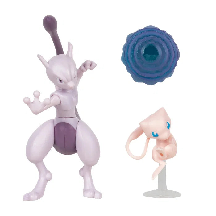Pokemon Battle Figure Pack – Mew & Mewtwo (Psychic Duo)