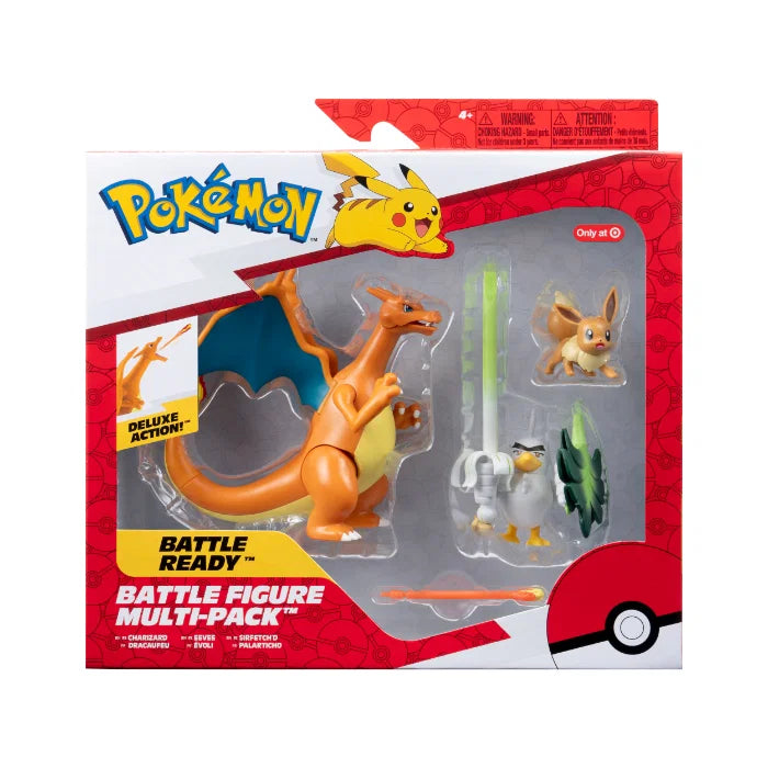 Pokemon Battle figure Special Edition 3-Pack Eevee, Sirfetch'd & Charizard
